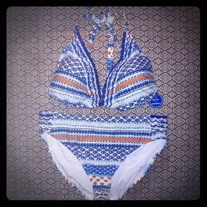 Swimsuits For All Ace Patchwork Bikini NWT